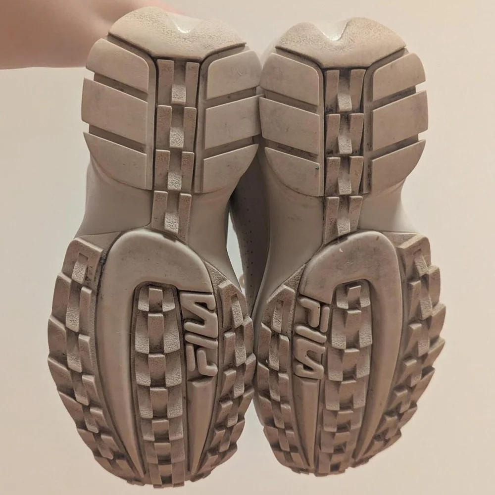 Fila Women's Cream Platform Sneakers - Picture 8 of 8